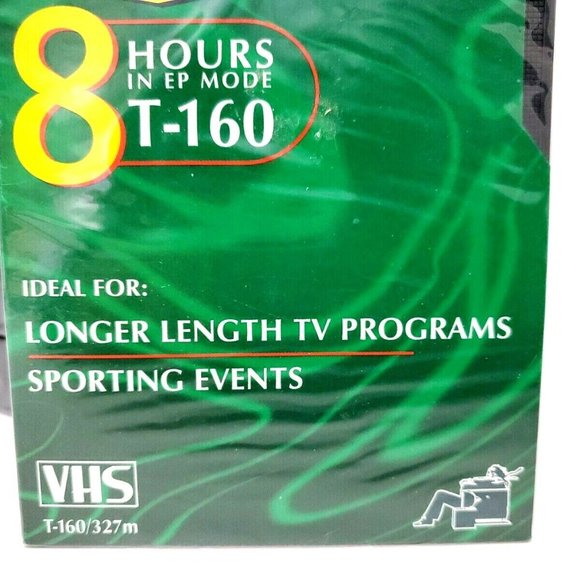 Maxell Standard Grade (8 Hours) Video Cassette T-160 Blank Tape NEW Lot of 5 - Picture 6 of 12